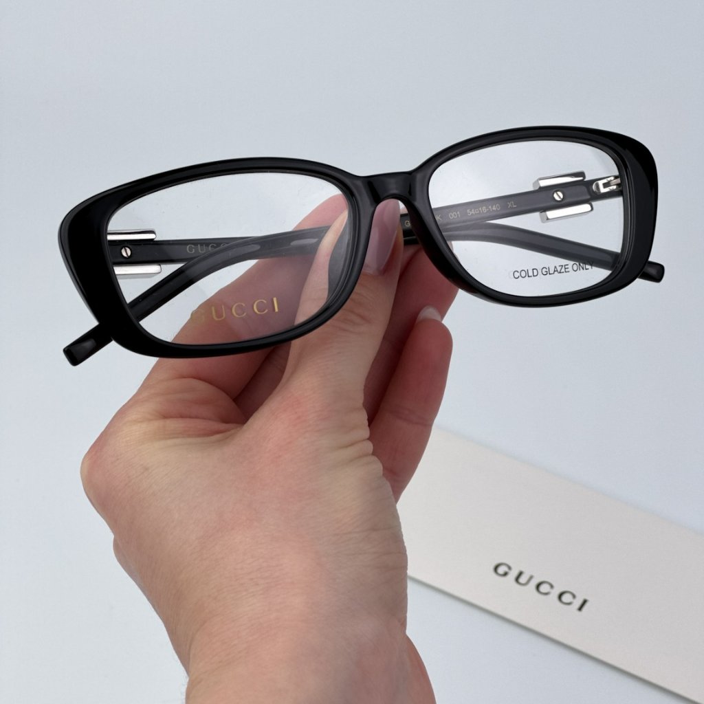 Gucci Women Brand New Eyeglasses Black Square Gg1685ok 001